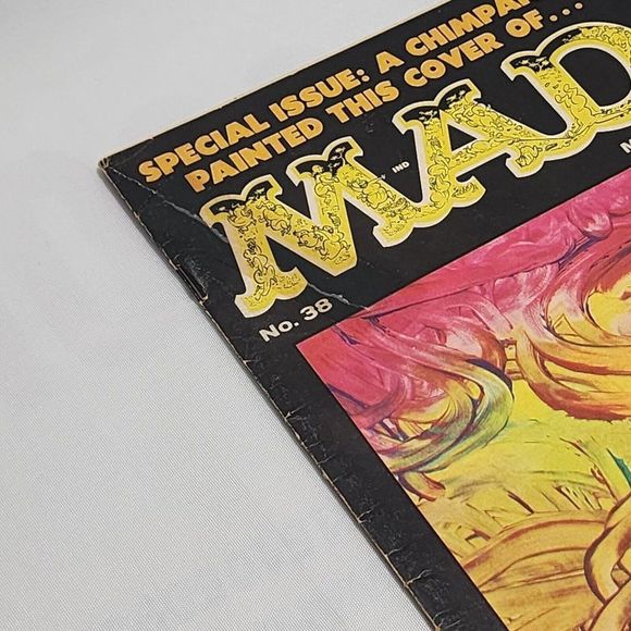 MAD Magazine #38 March 1958 Ernie Kovacs J. Fred Muggs Chimpanzee Cover Art Fine - Picture 2 of 7